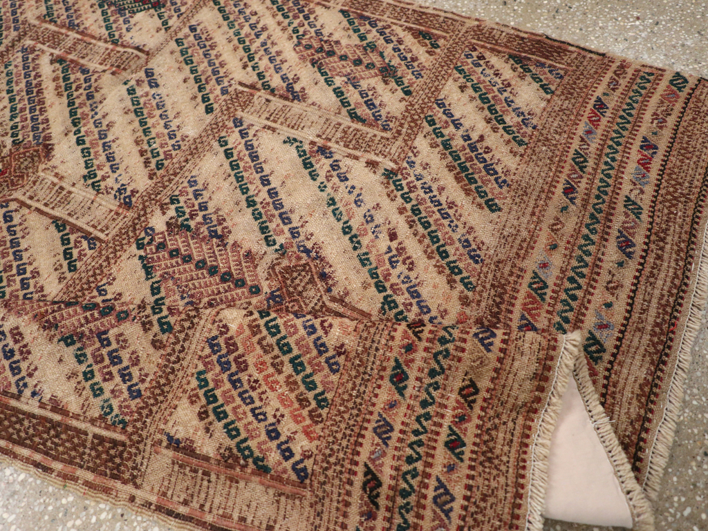 Antique Caucasian Verneh Flatweave, No.27032 - Staging