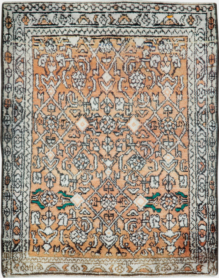 Vintage Persian Malayer Rug, No.27037 - Staging