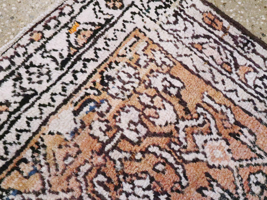 Vintage Persian Malayer Rug, No.27037 - Staging