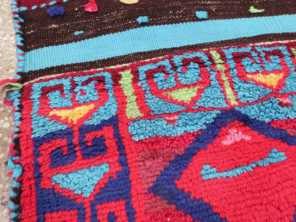 Vintage Persian Kurdish Bag Face, No.27053 - Staging