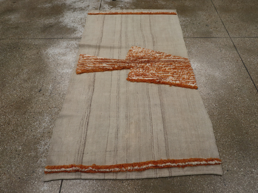 Modern Persian Flatweave, No.27055 - Staging