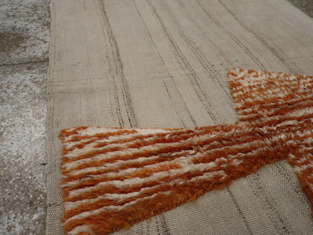 Modern Persian Flatweave, No.27055 - Staging