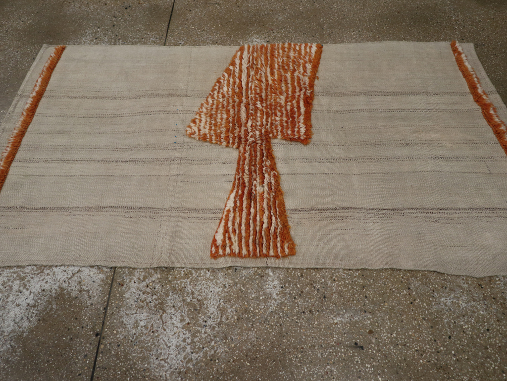 Modern Persian Flatweave, No.27055 - Staging