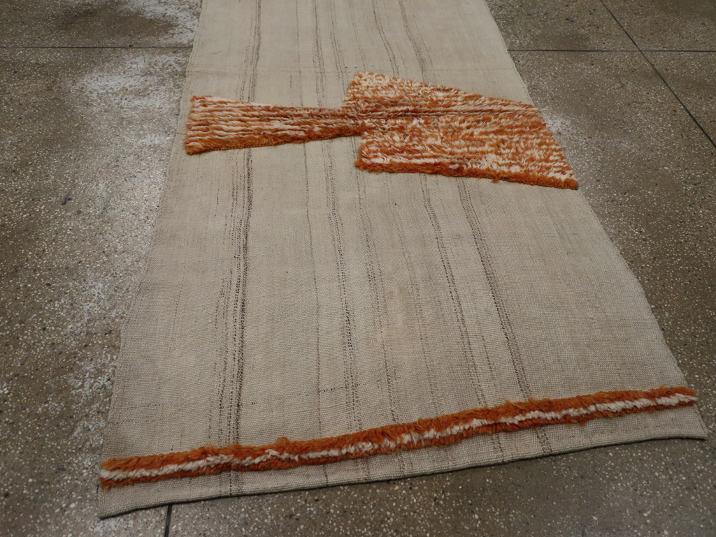 Modern Persian Flatweave, No.27055 - Staging