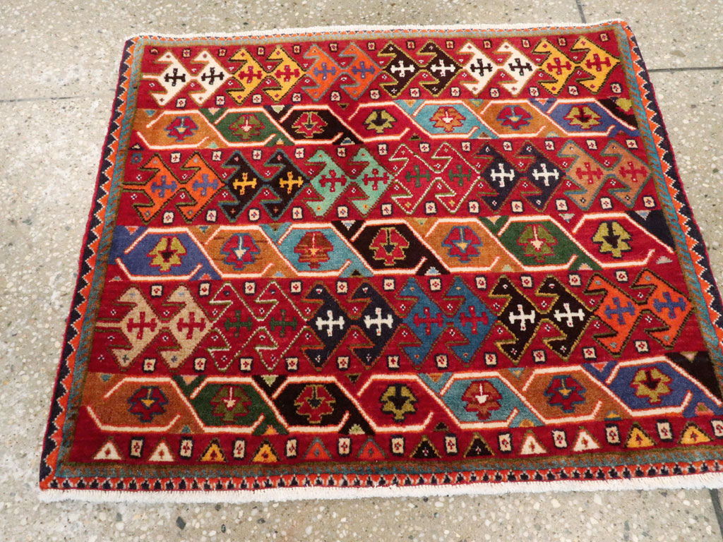 Vintage Persian Afshar Rug (Pair: 1 of 2), No.27059 - Staging