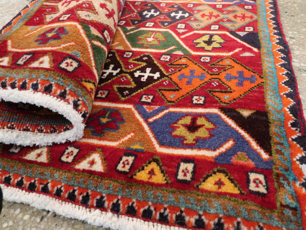 Vintage Persian Afshar Rug (Pair: 1 of 2), No.27059 - Staging