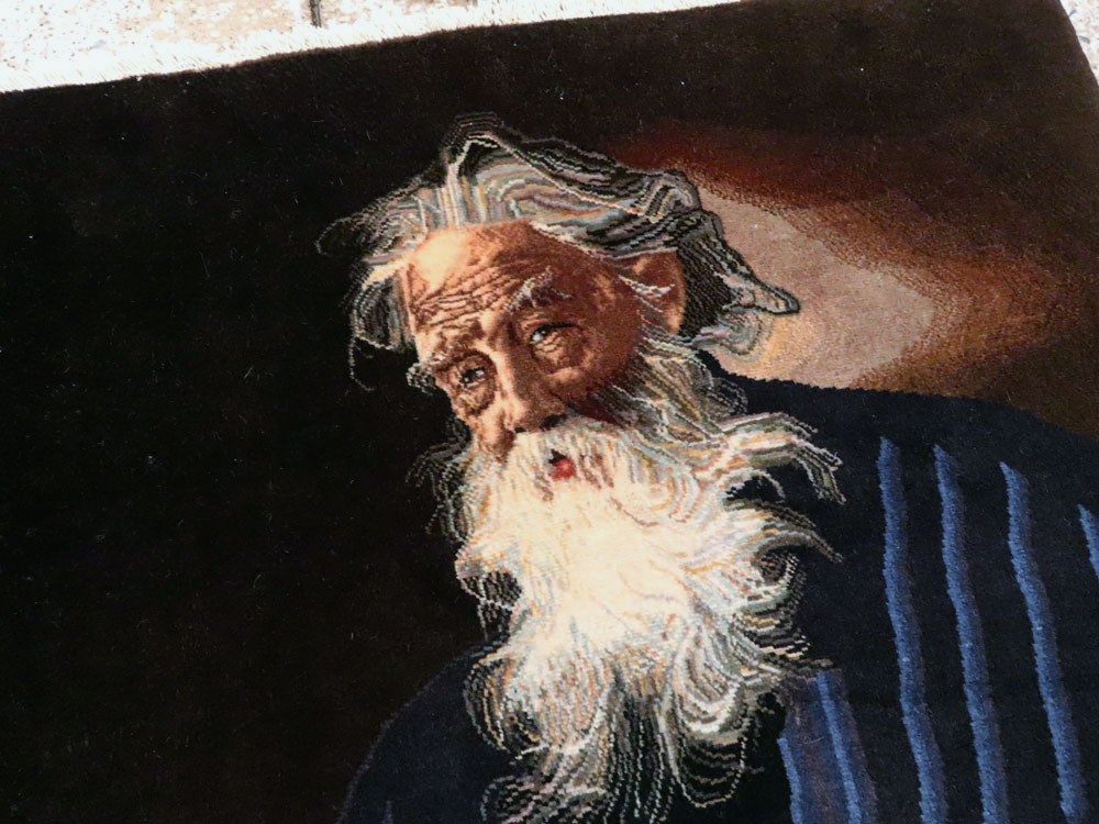 Persian Tabriz Pictorial Rug, No.27064 - Staging