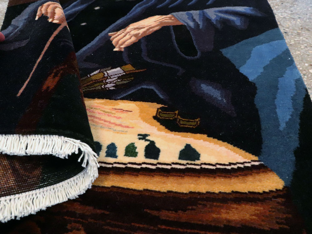 Persian Tabriz Pictorial Rug, No.27064 - Staging