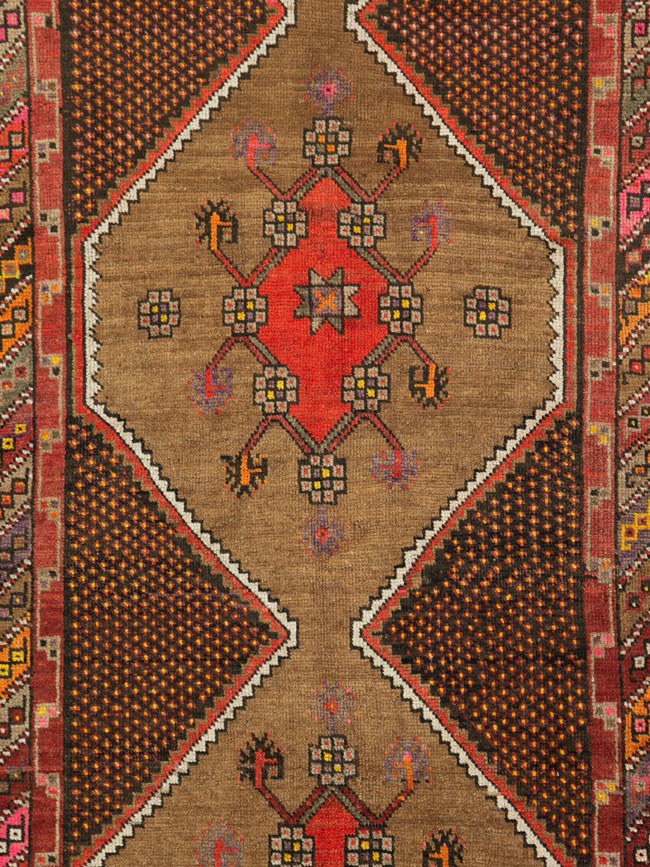 Vintage Persian Kurd Gallery Rug, No.27072 - Staging