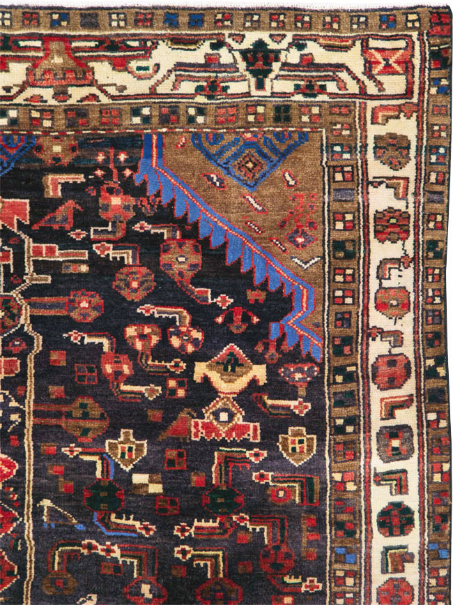 Vintage Persian Malayer Rug, No.27079 - Staging