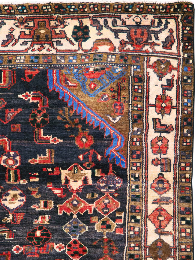 Vintage Persian Malayer Rug, No.27079 - Staging