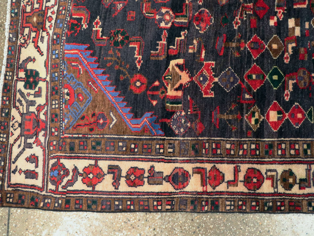 Vintage Persian Malayer Rug, No.27079 - Staging