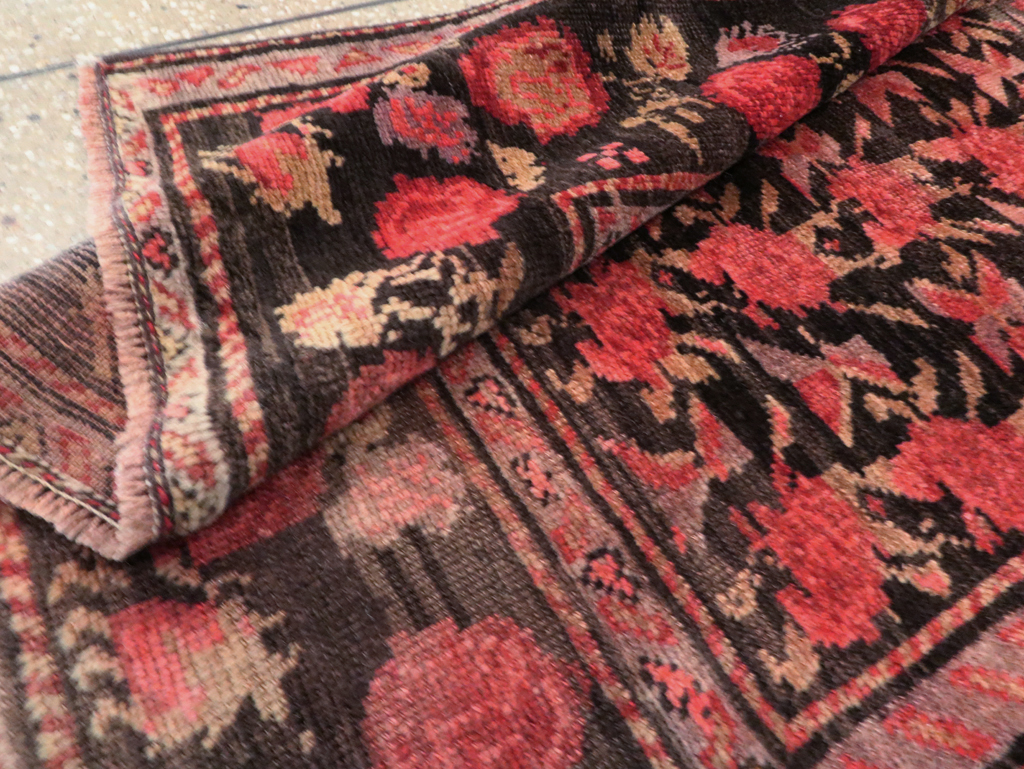 Vintage Caucasian Karabagh Accent Rug, No.27084 - Staging