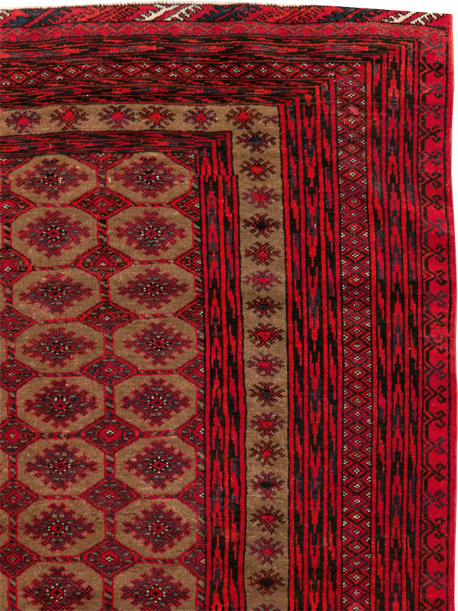 Vintage Turkoman Rug, No.27097 - Staging