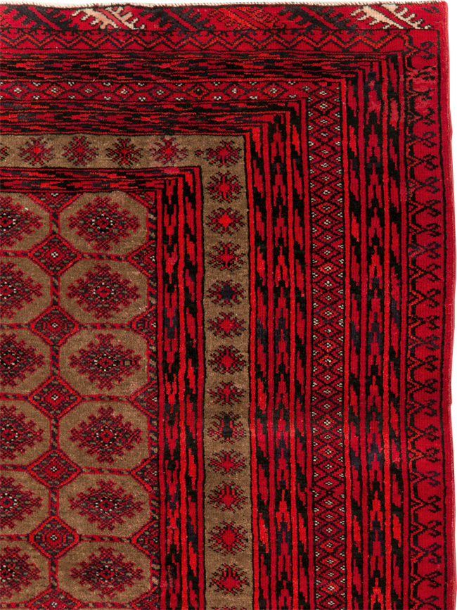 Vintage Turkoman Rug, No.27097 - Staging