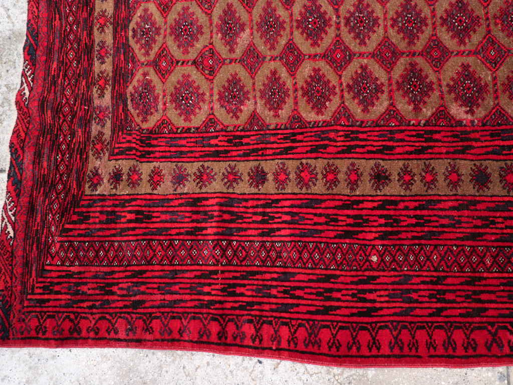 Vintage Turkoman Rug, No.27097 - Staging