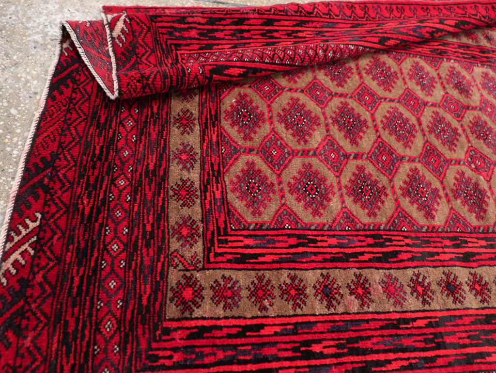 Vintage Turkoman Rug, No.27097 - Staging