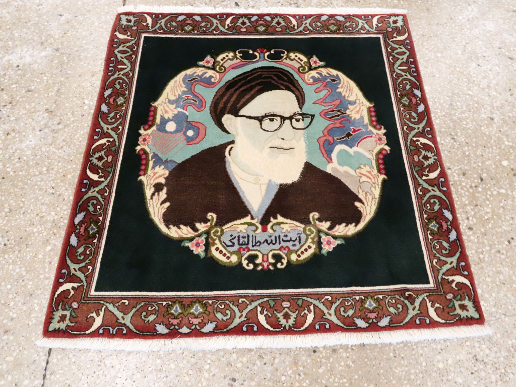 Persian Pictorial Tabriz Rug, No.27100 - Staging