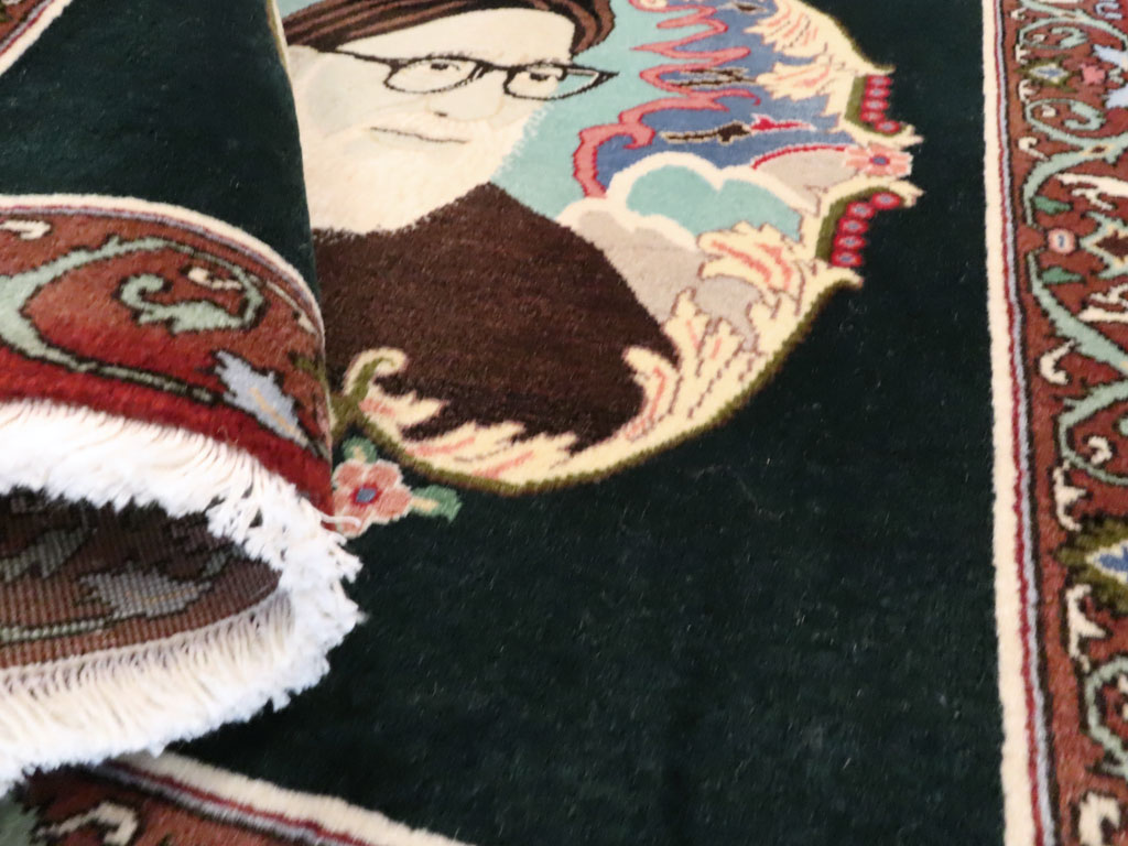 Persian Pictorial Tabriz Rug, No.27100 - Staging