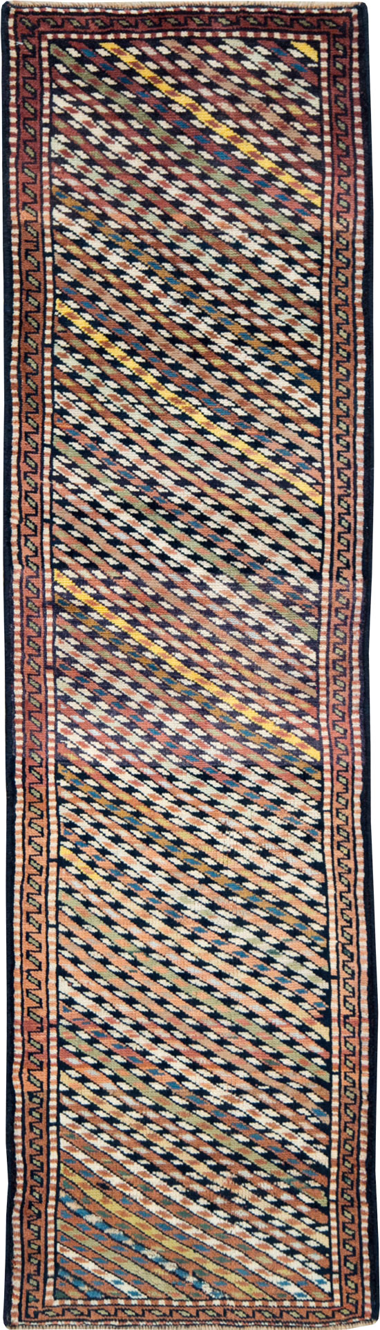 Vintage Persian Kurd Rug, No.27103 - Staging