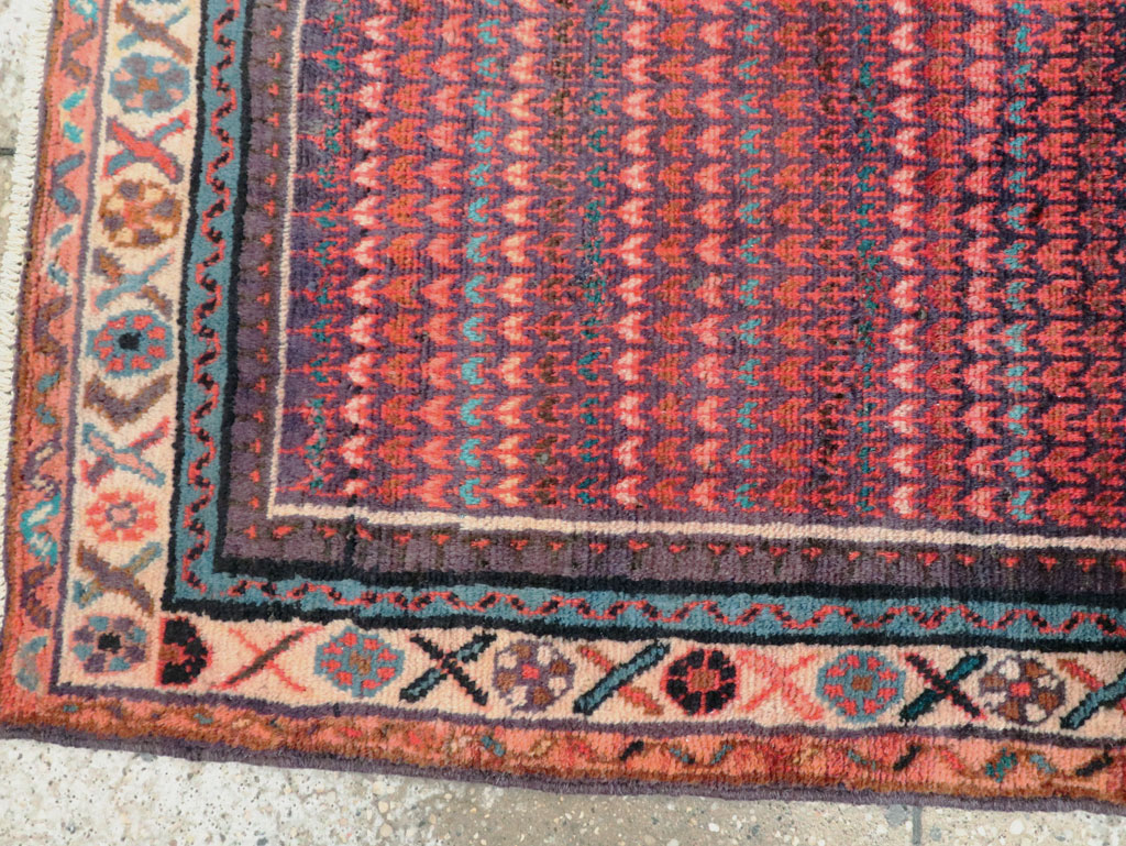 Vintage Persian Malayer Throw Rug, No.27119 - Staging