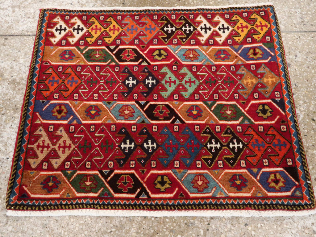Vintage Persian Afshar Rug (Pair: 2 of 2), No.27121 - Staging