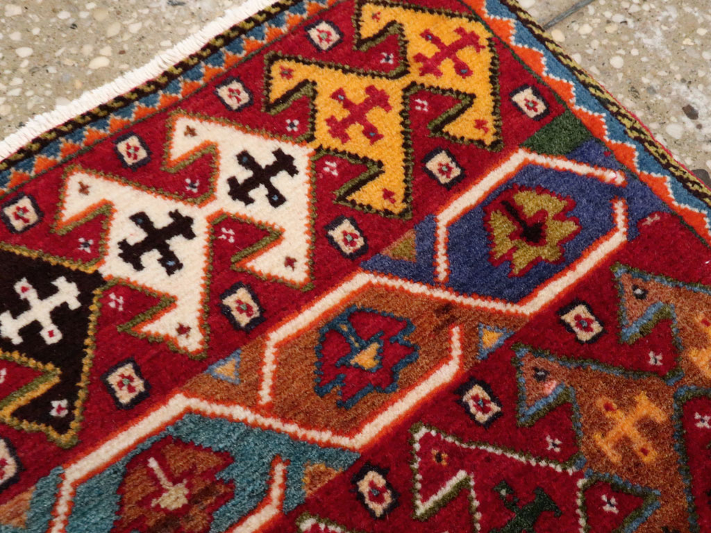 Vintage Persian Afshar Rug (Pair: 2 of 2), No.27121 - Staging