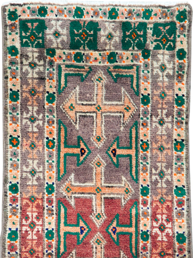 Vintage Persian Hamadan Runner, No.27127 - Staging