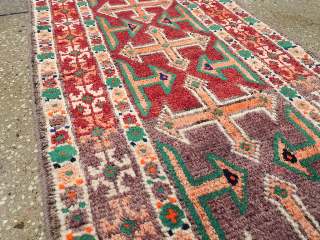 Vintage Persian Hamadan Runner, No.27127 - Staging