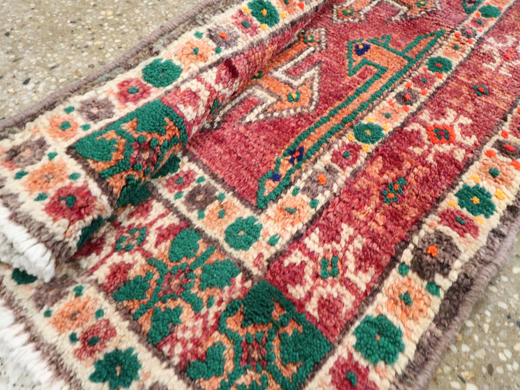 Vintage Persian Hamadan Runner, No.27127 - Staging