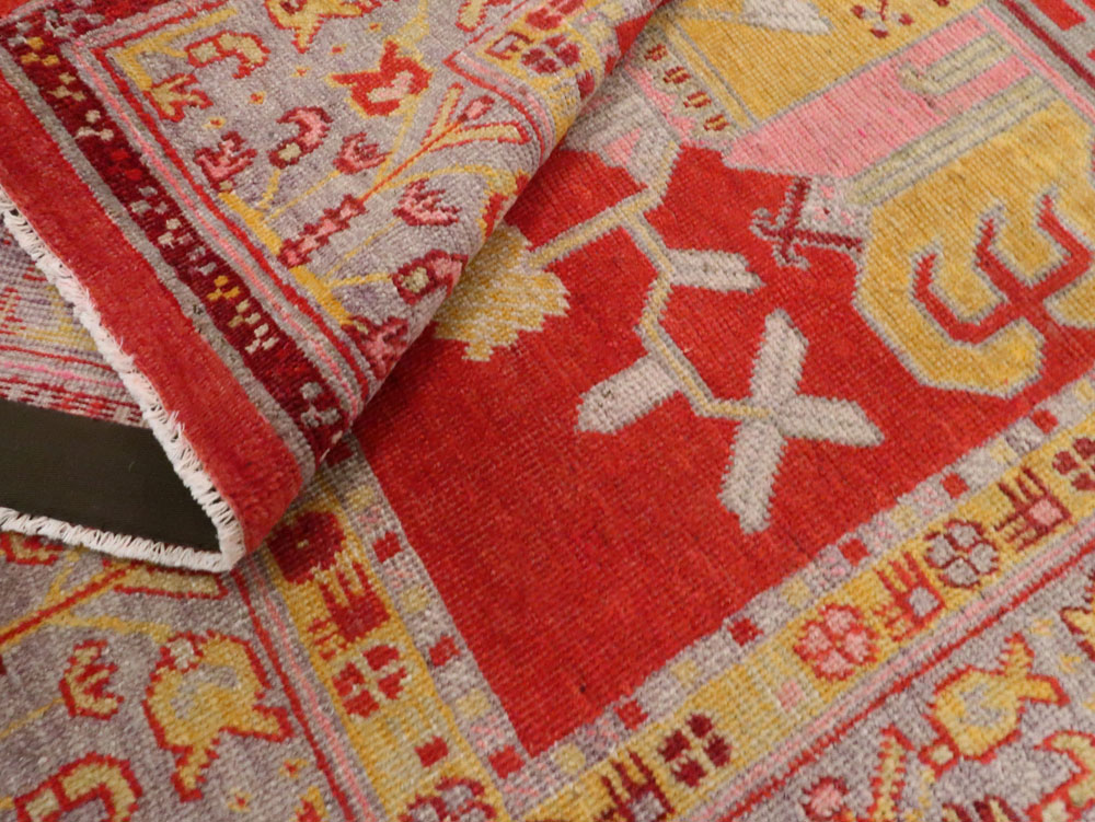 Antique Khotan Rug, No.27135 - Staging