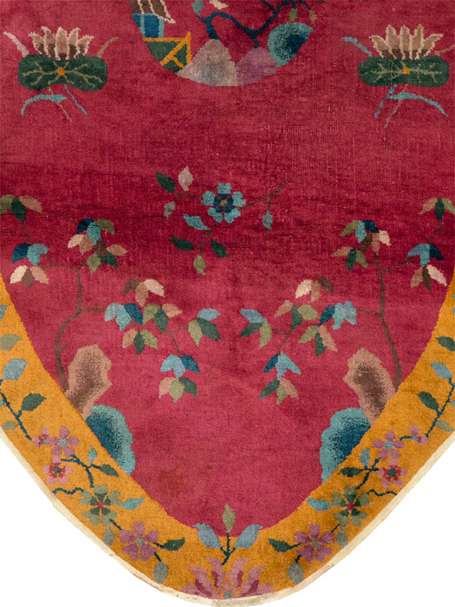 Vintage Chinese Deco Rug, No.27137 - Staging