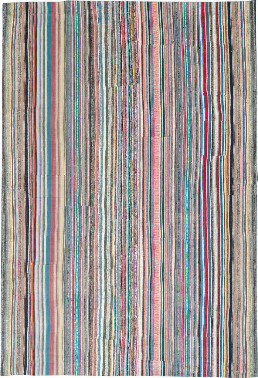 Vintage Turkish Flatweave, No.27152 - Staging