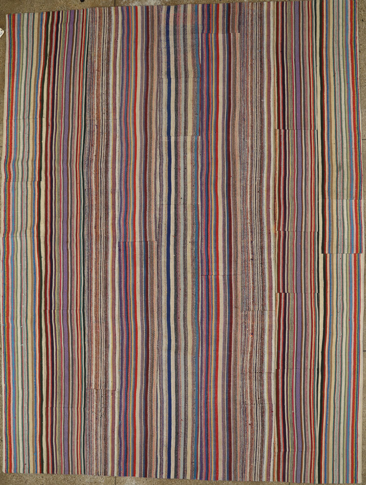 Vintage Turkish Flatweave, No.27158 - Staging
