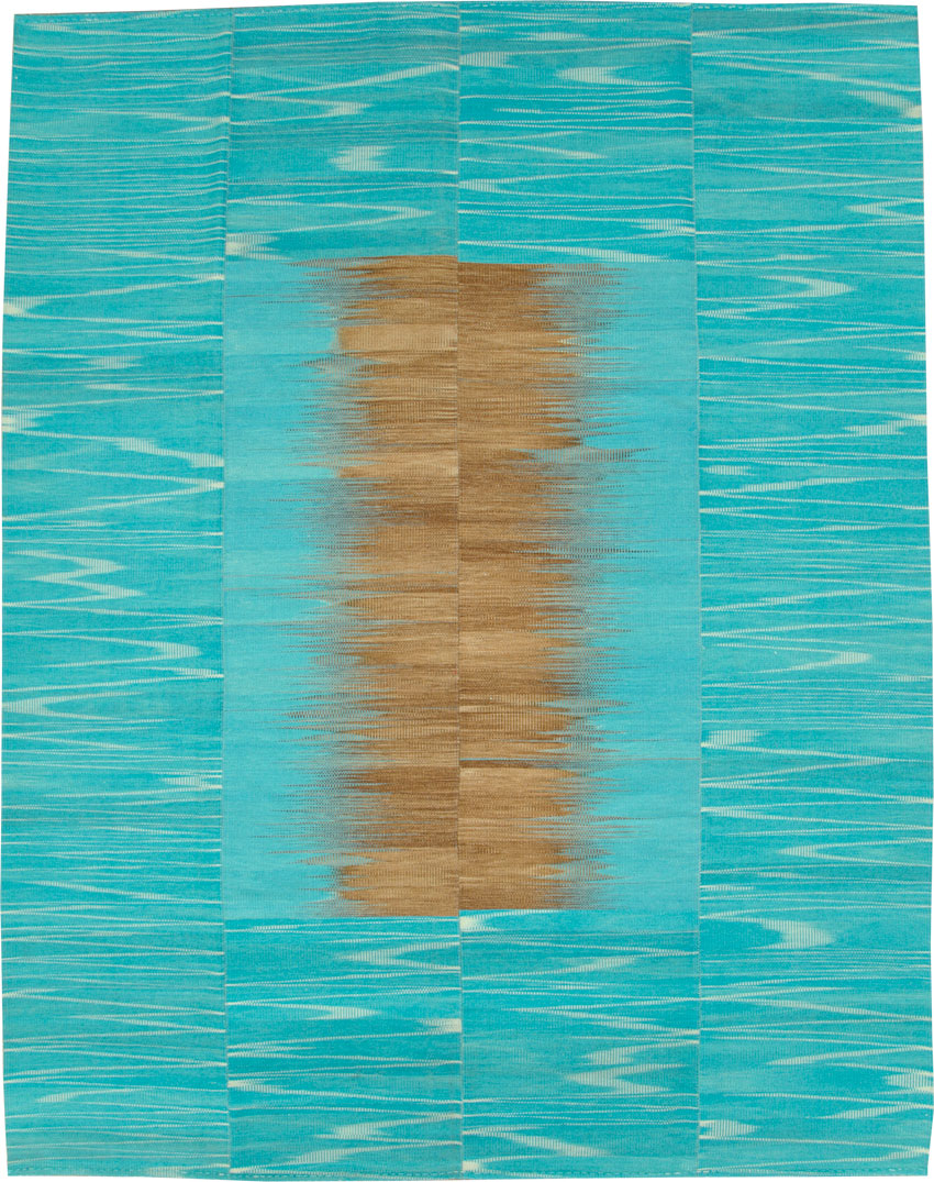 Modern Turkish Flatweave Kilim, No.27161 - Staging