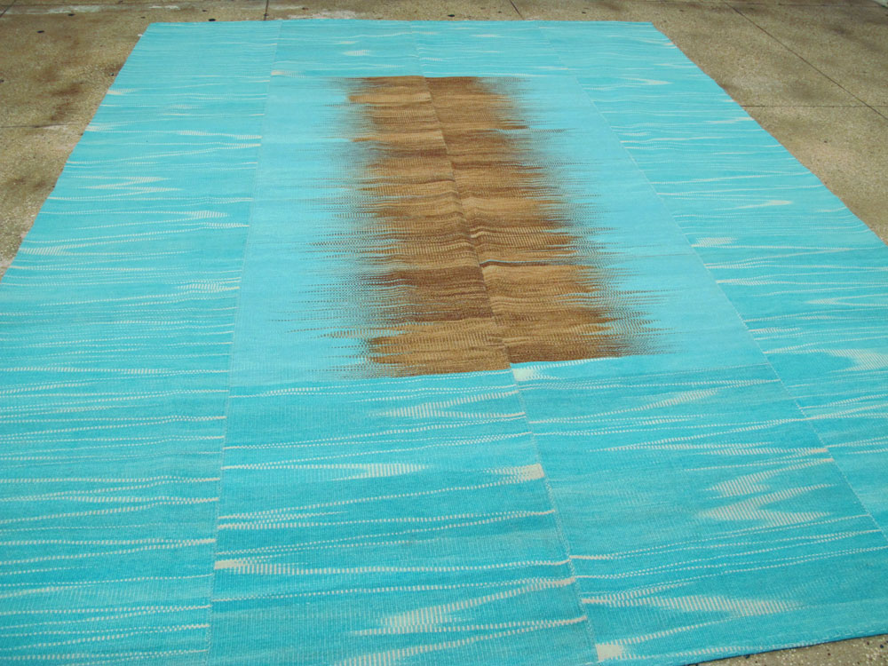 Modern Turkish Flatweave Kilim, No.27161 - Staging