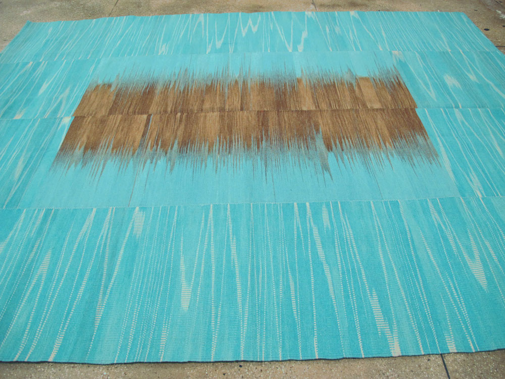 Modern Turkish Flatweave Kilim, No.27161 - Staging