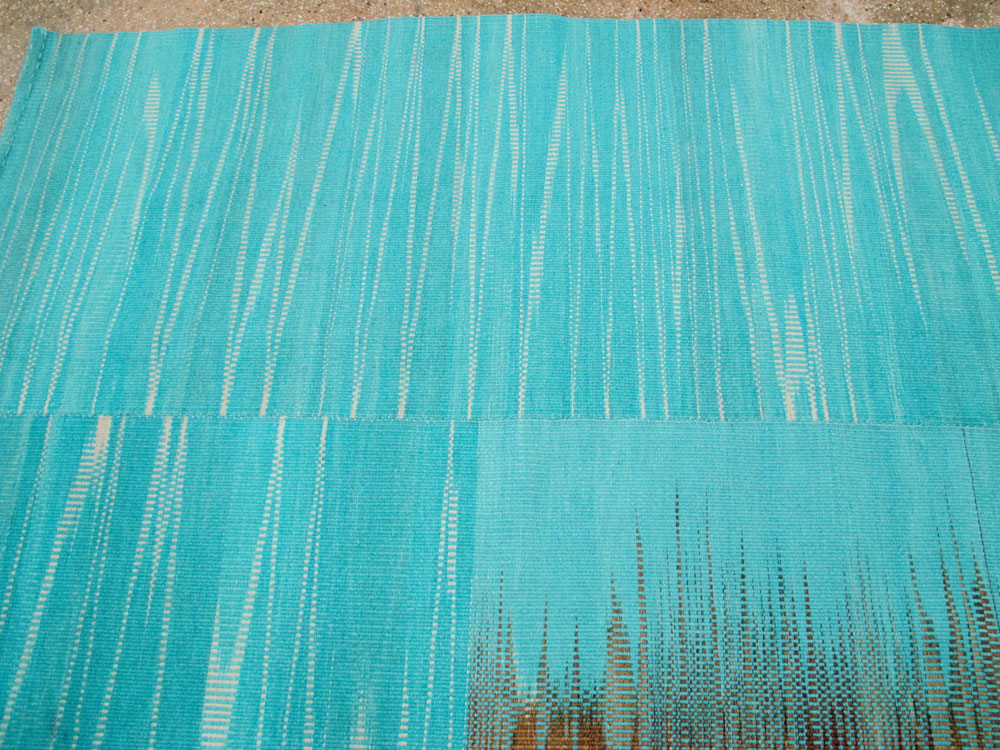 Modern Turkish Flatweave Kilim, No.27161 - Staging