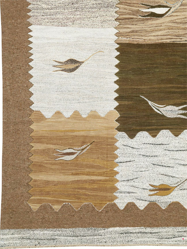Modern Turkish Flatweave Kilim, No.27165 - Staging