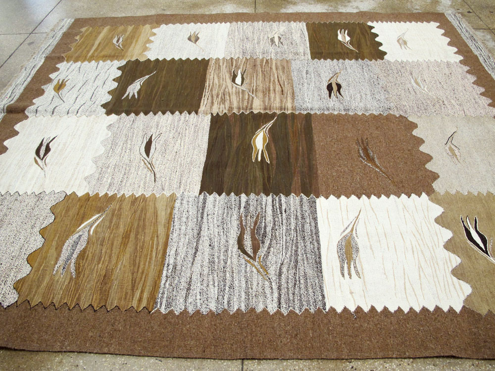 Modern Turkish Flatweave Kilim, No.27165 - Staging