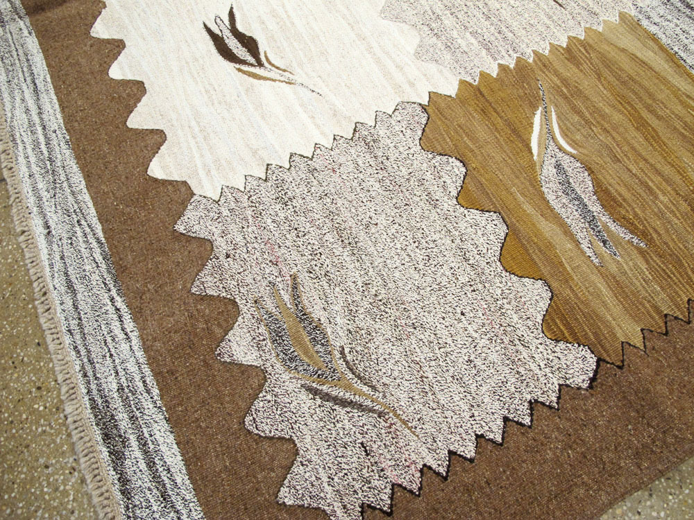 Modern Turkish Flatweave Kilim, No.27165 - Staging