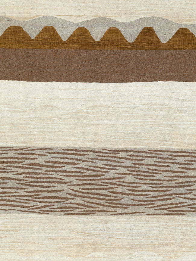Modern Turkish Flatweave, No.27166 - Staging