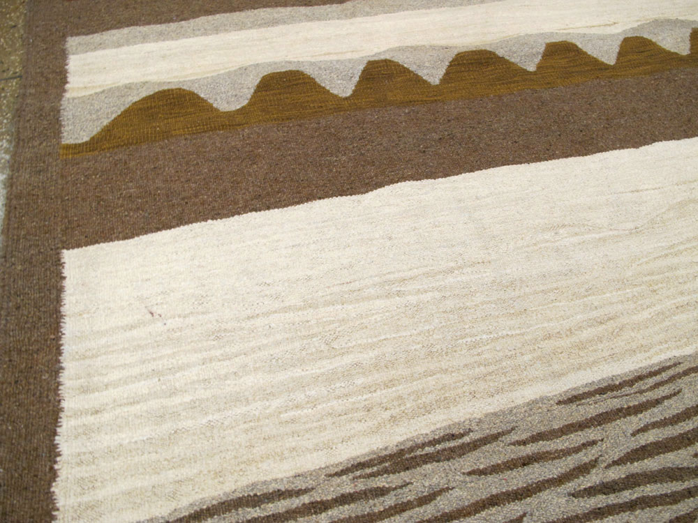 Modern Turkish Flatweave, No.27166 - Staging