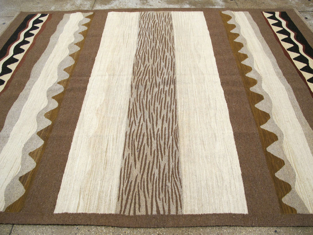 Modern Turkish Flatweave, No.27166 - Staging