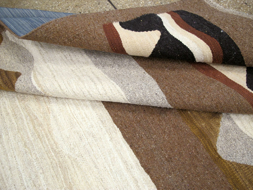 Modern Turkish Flatweave, No.27166 - Staging