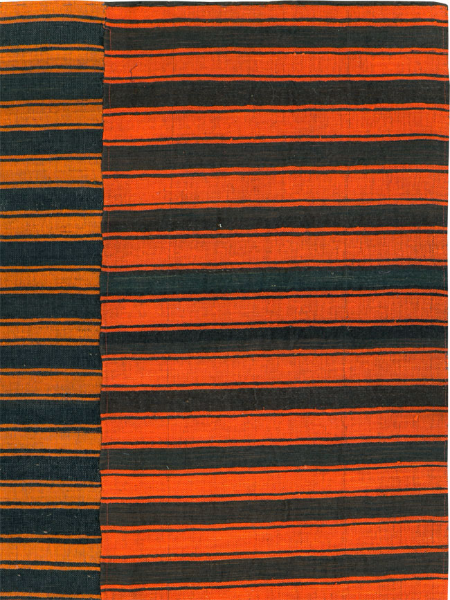 Vintage Turkish Flatweave Kilim Accent Rug, No.27175 - Staging