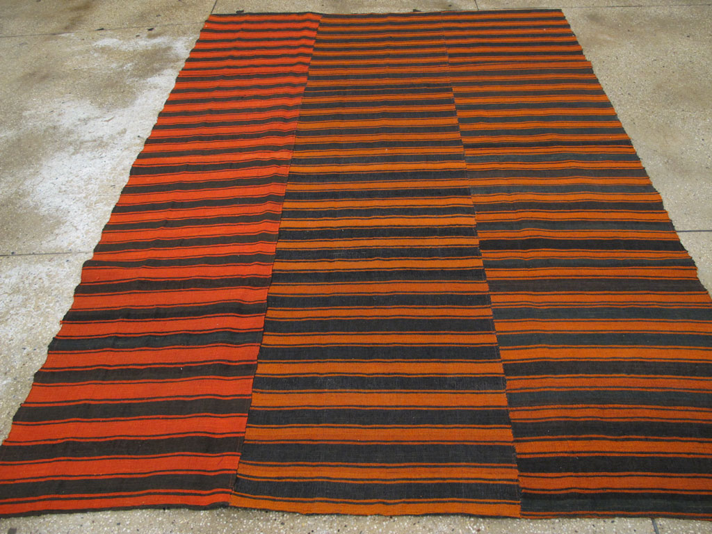 Vintage Turkish Flatweave Kilim Accent Rug, No.27175 - Staging