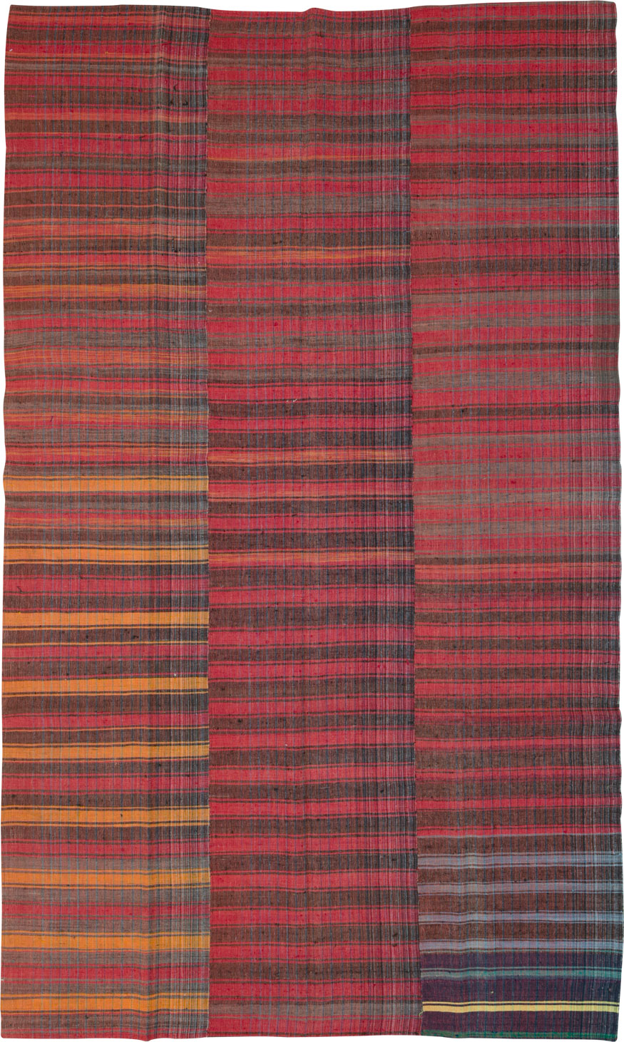 Vintage Turkish Flatweave Kilim Accent Rug, No.27177 - Staging