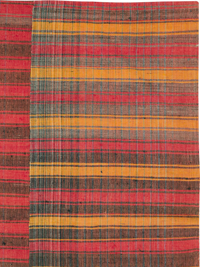 Vintage Turkish Flatweave Kilim Accent Rug, No.27177 - Staging