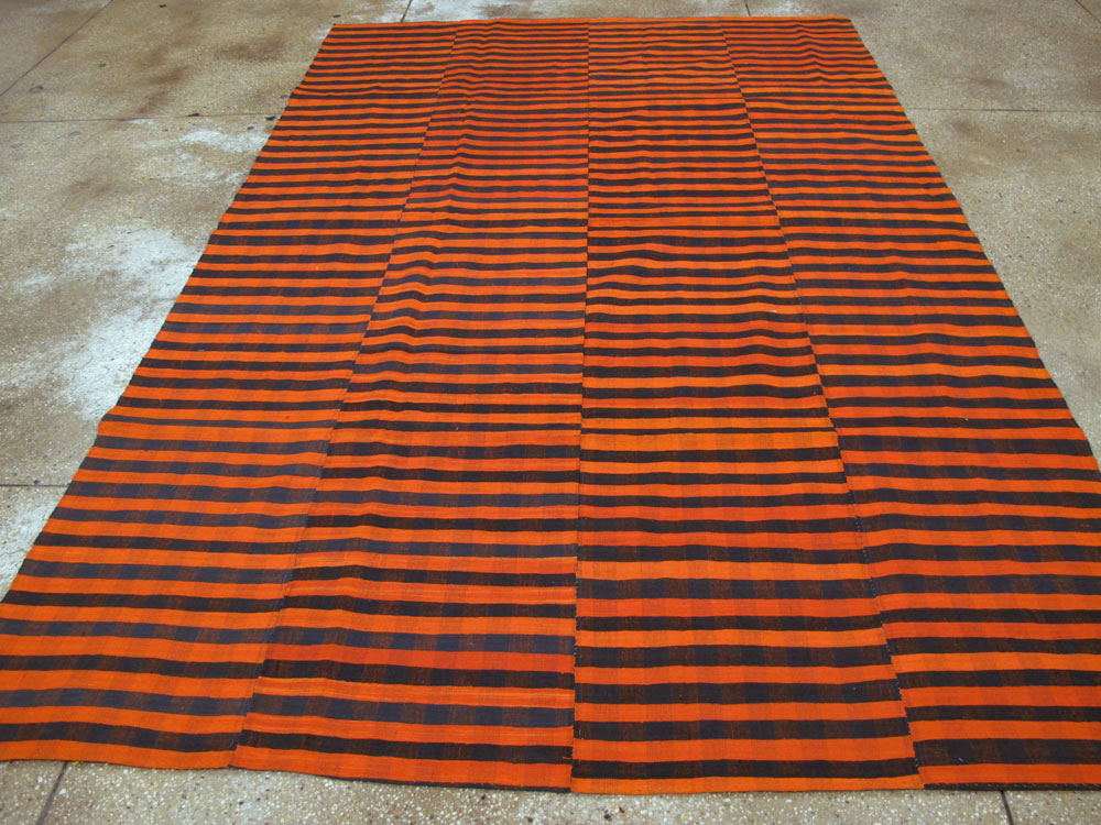 Vintage Turkish Flatweave Kilim Accent Rug, No.27179 - Staging